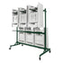Chivari 120 White Poly Folding Chairs + Hanging Cart Combo PACK120CFPW-CX-T-CART101-AX-T