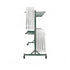 Chivari 120 White Poly Folding Chairs + Hanging Cart Combo PACK120CFPW-CX-T-CART101-AX-T