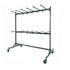 Chivari 120 Black Poly Folding Chairs + Hanging Cart Combo PACK120CFPB-CX-T-CART101-AX-T