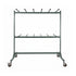 Chivari 120 Black Poly Folding Chairs + Hanging Cart Combo PACK120CFPB-CX-T-CART101-AX-T
