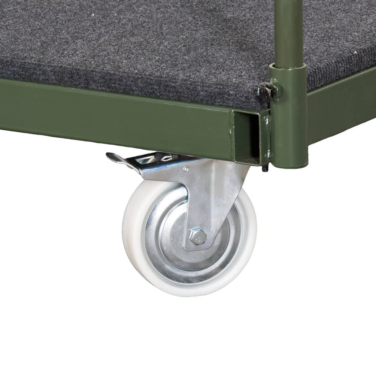 Chivari Extra Large Steel Banquet Table Cart - up to 16 tables CART105HG-AX-T
