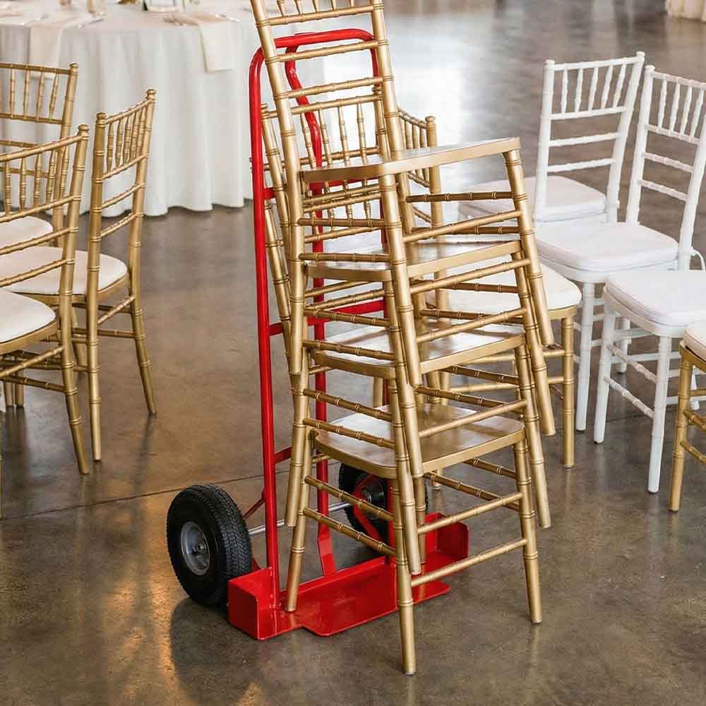 Chivari Steel Chair Stack Dolly for Chiavari, Church Chair, Banquet, Cross Back and Other Stacking Chairs - up to 7 chairs CART106-UNIV-AX-T