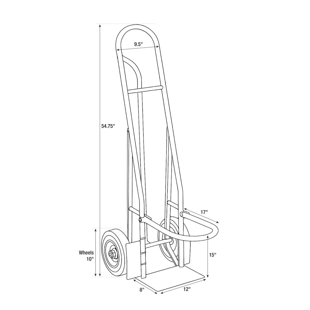 Chivari Space Saving Chiavari Chair Steel Stack Dolly - Gray CART106G-ZG-T
