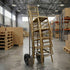 Gray Space Saving Chiavari Chair Steel Stack Dolly - up to 7 chairs