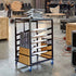 Chivari Steel Table Cart for 36" Cocktail Table Kits - up to 10 Tables CART109-36-AX-T
