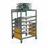 Chivari Steel Table Cart for 30" Cocktail Table Kits - up to 10 Tables CART109HG-30-AX-T