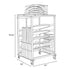 Chivari Steel Table Cart for 30" Cocktail Table Kits - up to 10 Tables CART109HG-30-AX-T