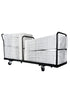 Chivari Extra Large Steel Folding Chair Cart for Poly Resin Bamboo and Wood Folding Chairs - Black CART111-AX-T