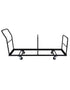 Chivari Extra Large Steel Folding Chair Cart for Poly Resin Bamboo and Wood Folding Chairs - Black CART111-AX-T