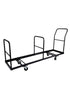Chivari Extra Large Steel Folding Chair Cart for Poly Resin Bamboo and Wood Folding Chairs - Black CART111-AX-T