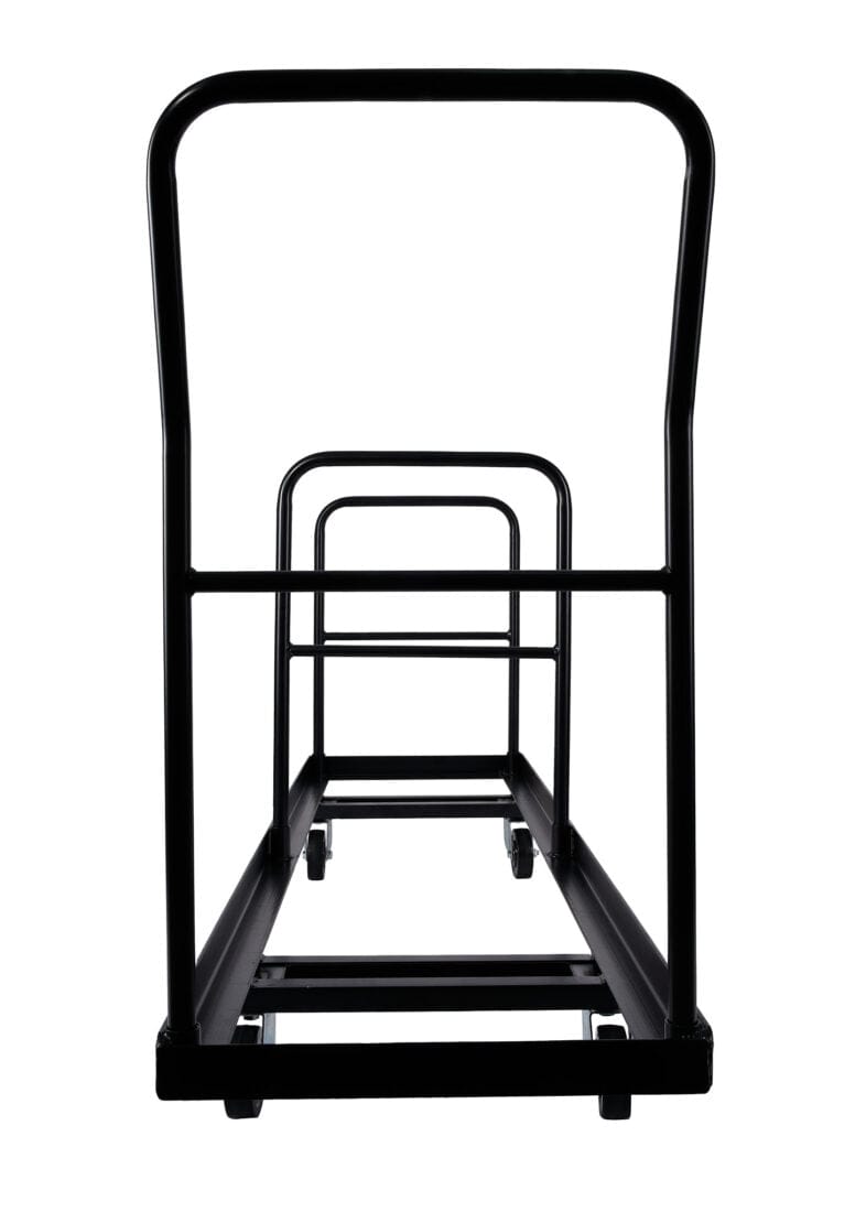 Chivari Extra Large Steel Folding Chair Cart for Poly Resin Bamboo and Wood Folding Chairs - Black CART111-AX-T