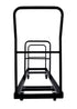 Chivari Extra Large Steel Folding Chair Cart for Poly Resin Bamboo and Wood Folding Chairs - Black CART111-AX-T