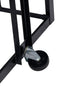Chivari Extra Large Steel Folding Chair Cart for Poly Resin Bamboo and Wood Folding Chairs - Black CART111-AX-T