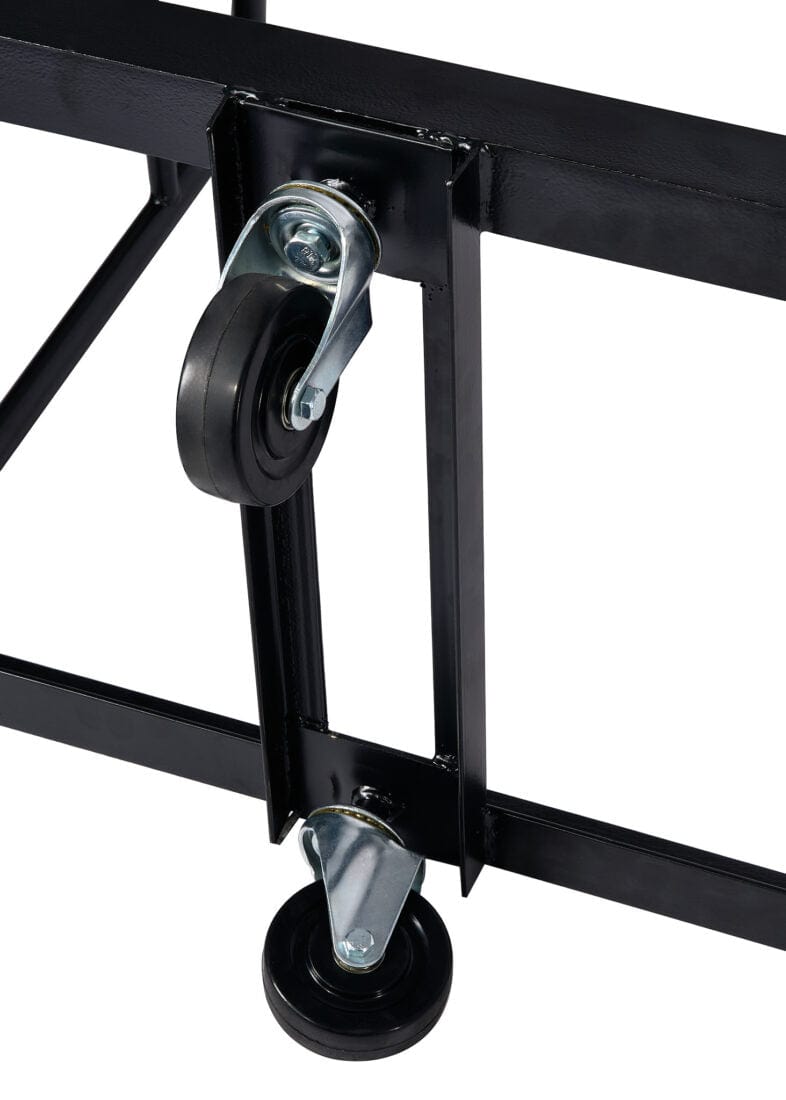 Chivari Extra Large Steel Folding Chair Cart for Poly Resin Bamboo and Wood Folding Chairs - Black CART111-AX-T