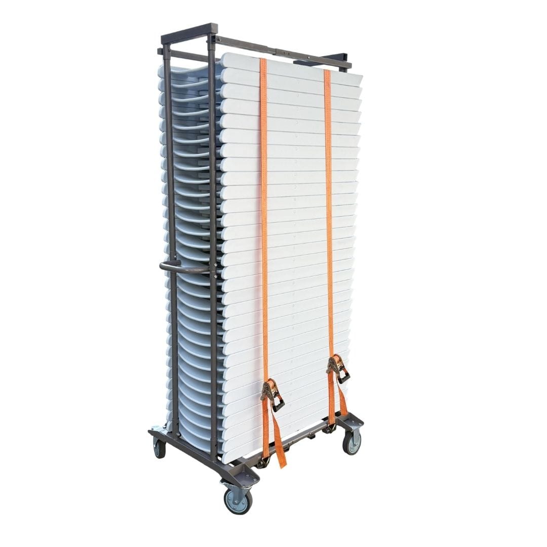 Chivari Adjustable Cart 113G for Resin, Poly, Bamboo, Barcelona Bistro and Metal Folding chairs CART113G-AX