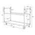 Chivari The Moover 115G Vertical Stacking Chair Cart, Carpeted Plywood Deck, Holds Up To 32 Chairs CART115HG-PC-AX