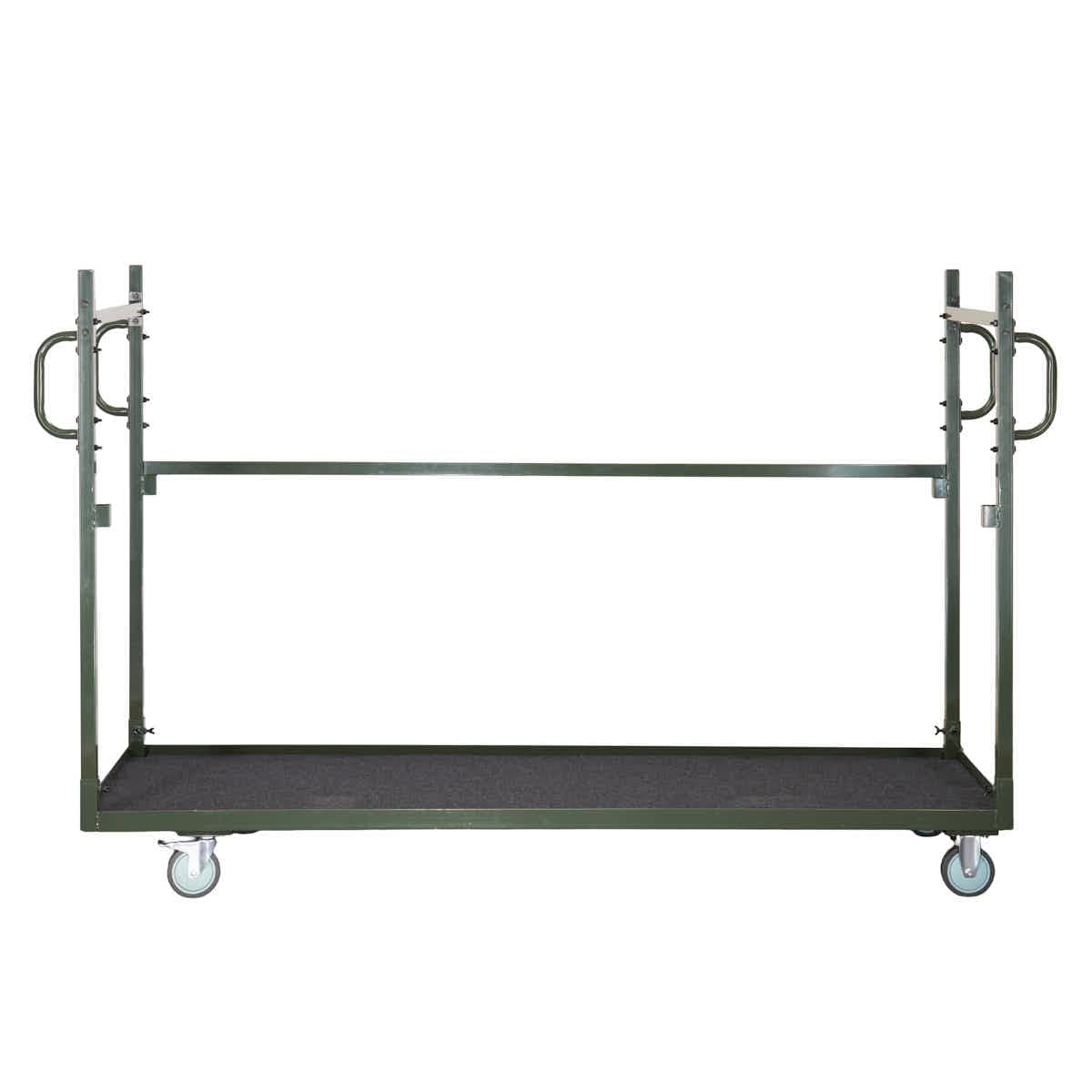 Chivari The Moover 115G Vertical Stacking Chair Cart, Carpeted Plywood Deck, Holds Up To 32 Chairs CART115HG-PC-AX