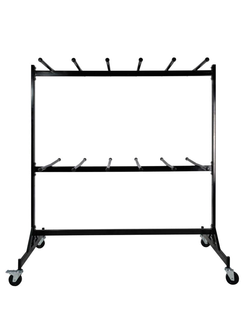 Chivari Hanging Chair Cart for Poly, Resin, Metal and Bamboo Folding Chairs CART101-AX-T