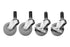 Chivari 4 Wheel Caster Set to Convert Banquet Table into Rolling Cake Table (2 Wheels Have Brakes) CASTER-4-SET-AX-T