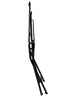 Chivari Rustic Matte Black Barcelona Bistro Folding Chair CBBMB-AX-T