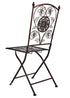 Chivari Distressed Bronze Barcelona Bistro Folding Chair CBBMBR-AX-T