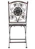 Chivari Distressed Bronze Barcelona Bistro Folding Chair CBBMBR-AX-T