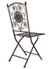 Chivari Distressed Bronze Barcelona Bistro Folding Chair CBBMBR-AX-T