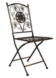 Chivari Vintage Copper/Gold Brushed Barcelona Bistro Folding Chair CBBMC-AX-T