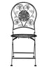 Chivari Barcelona Bistro Chair Black with Round Seat and Back CBBMRB-AX-T