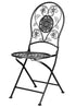 Chivari Barcelona Bistro Chair Black with Round Seat and Back CBBMRB-AX-T