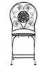 Chivari Barcelona Bistro Chair Black with Round Seat and Back CBBMRB-AX-T