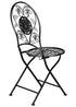 Chivari Barcelona Bistro Chair Black with Round Seat and Back CBBMRB-AX-T