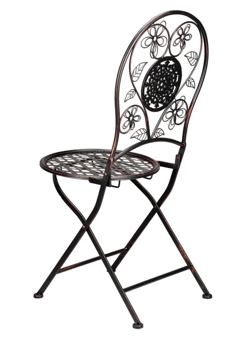 Chivari Barcelona Bistro Chair Bronze with Round Seat and Back CBBMRBR-AX-T