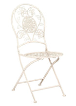 Barcelona Bistro Chair Antique White with Round Seat and Back