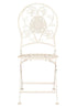 Chivari Barcelona Bistro Chair Antique White with Round Seat and Back CBBMRW-AX-T