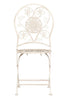 Chivari Barcelona Bistro Chair Antique White with Round Seat and Back CBBMRW-AX-T