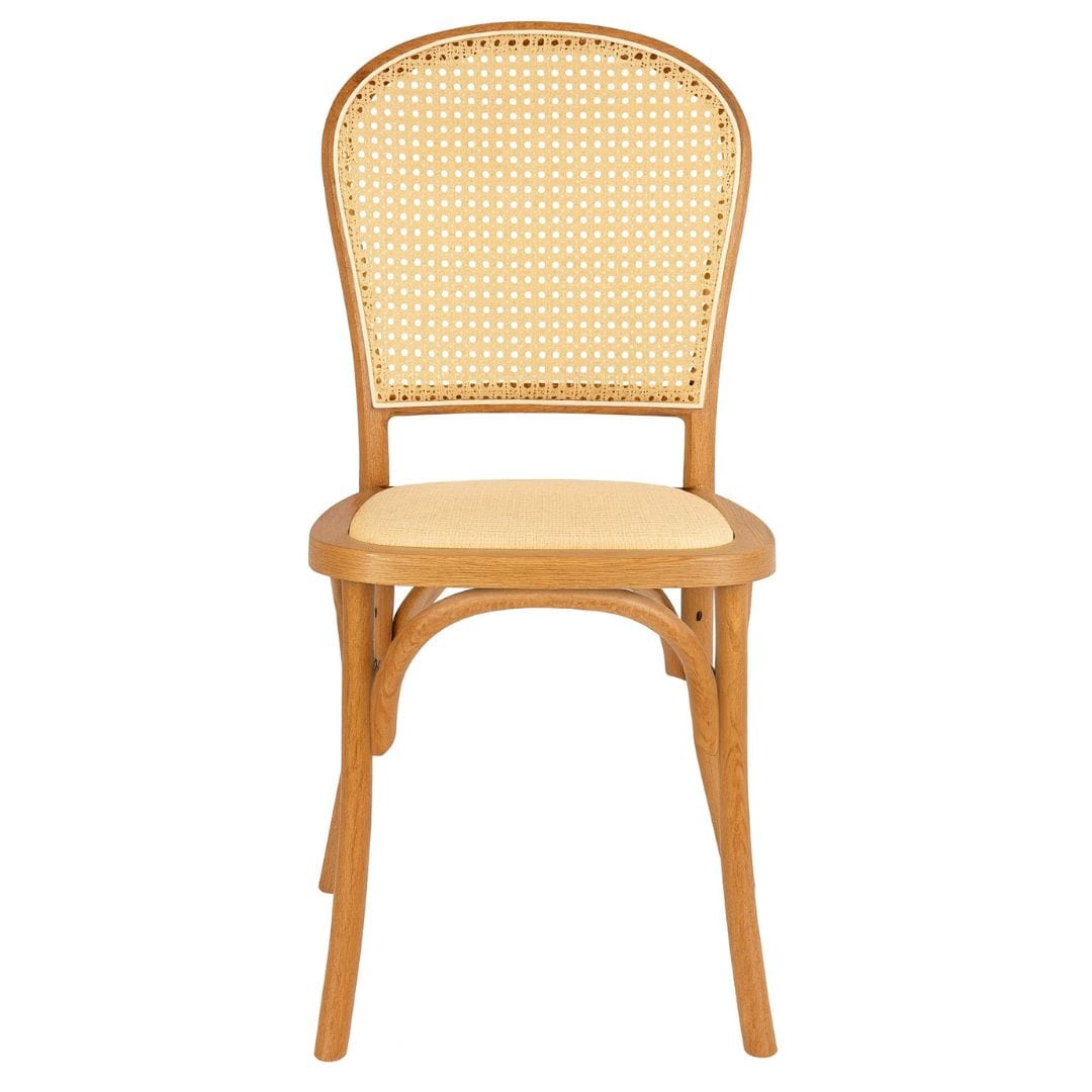 Chivari Chestnut Bent Cane Resin Chair CBCC-ZG-T