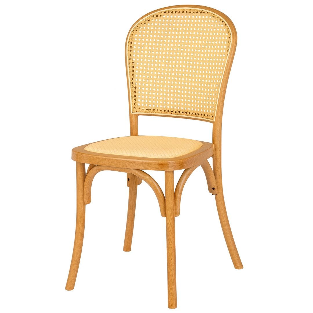 Chivari Chestnut Bent Cane Resin Chair CBCC-ZG-T