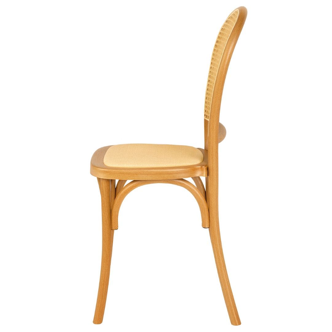 Chivari Chestnut Bent Cane Resin Chair CBCC-ZG-T