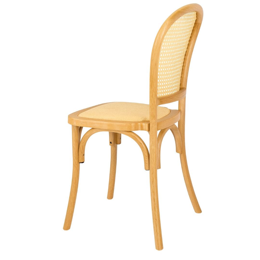 Chivari Chestnut Bent Cane Resin Chair CBCC-ZG-T