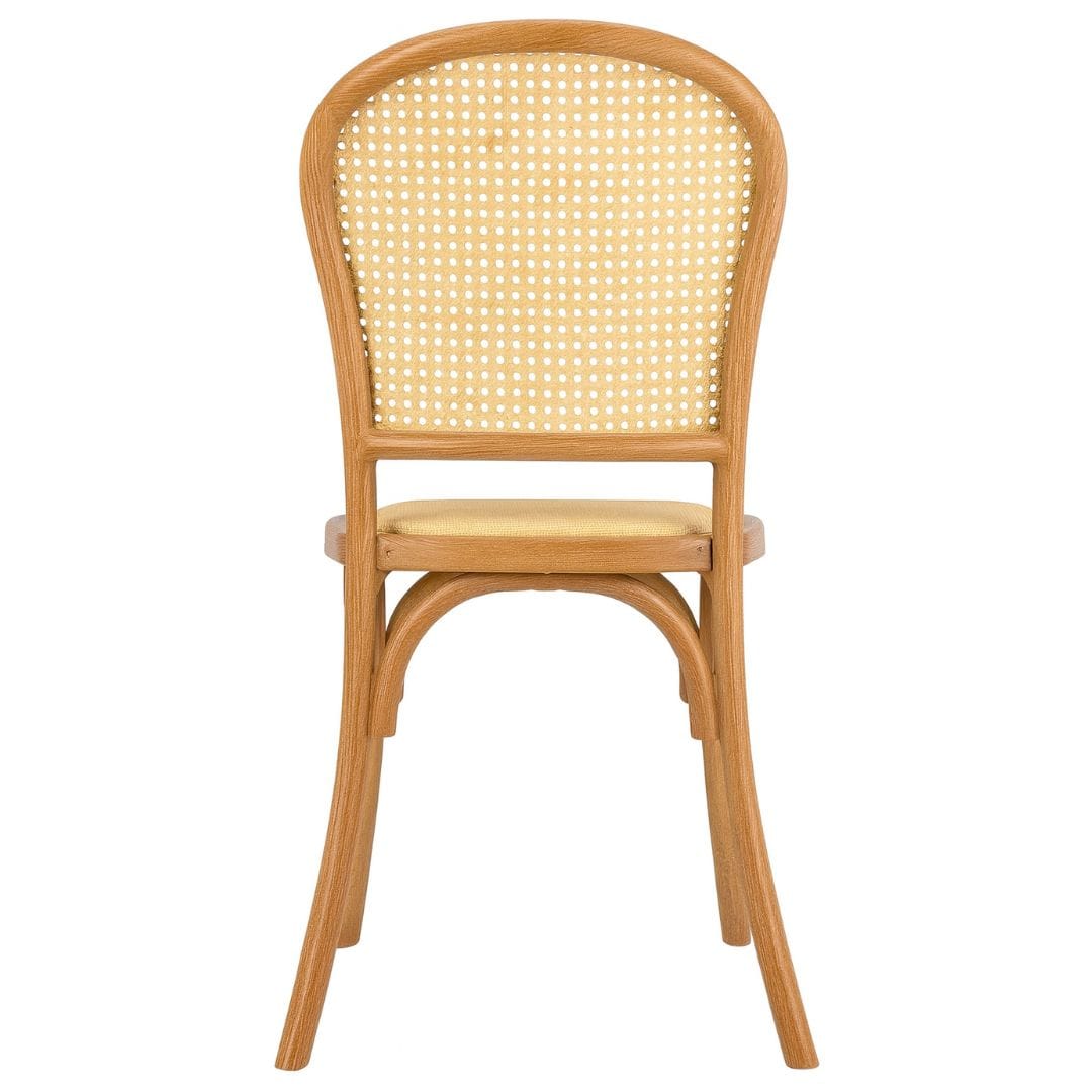 Chivari Chestnut Bent Cane Resin Chair CBCC-ZG-T