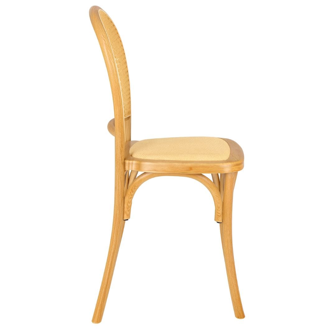 Chivari Chestnut Bent Cane Resin Chair CBCC-ZG-T