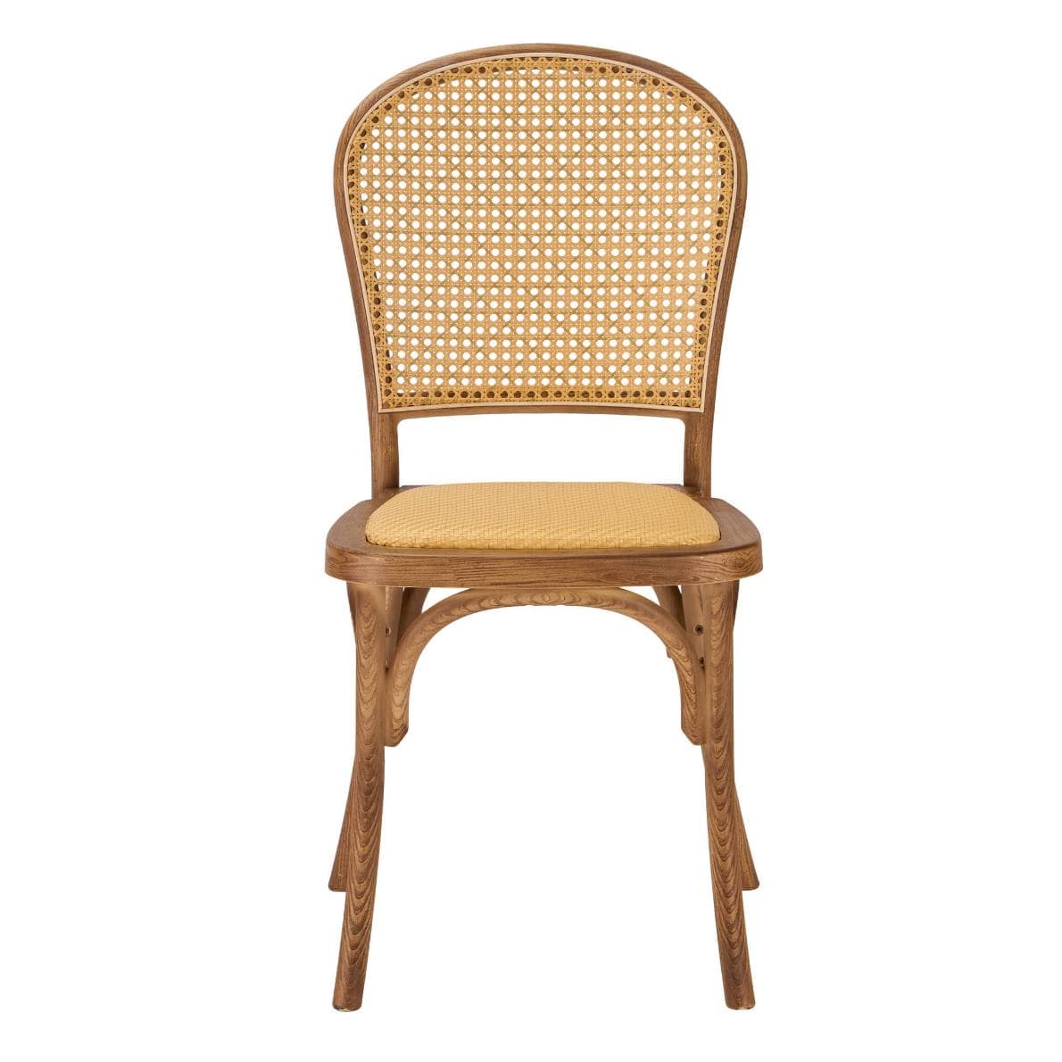 Chivari Chestnut Bent Cane Resin Chair CBCC-ZG-T