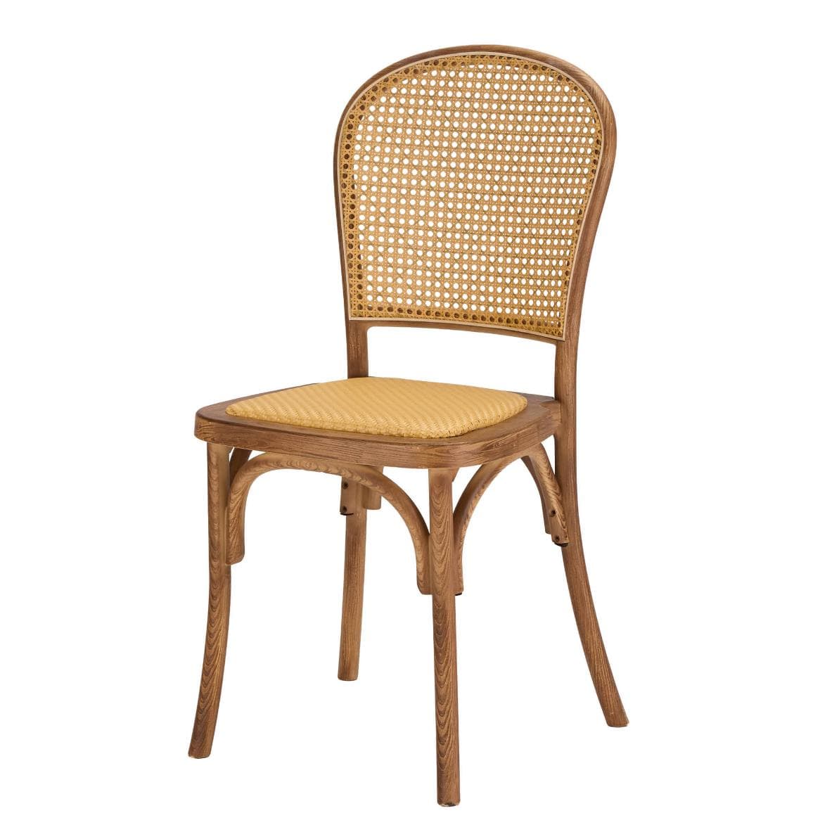 Chivari Chestnut Bent Cane Resin Chair CBCC-ZG-T
