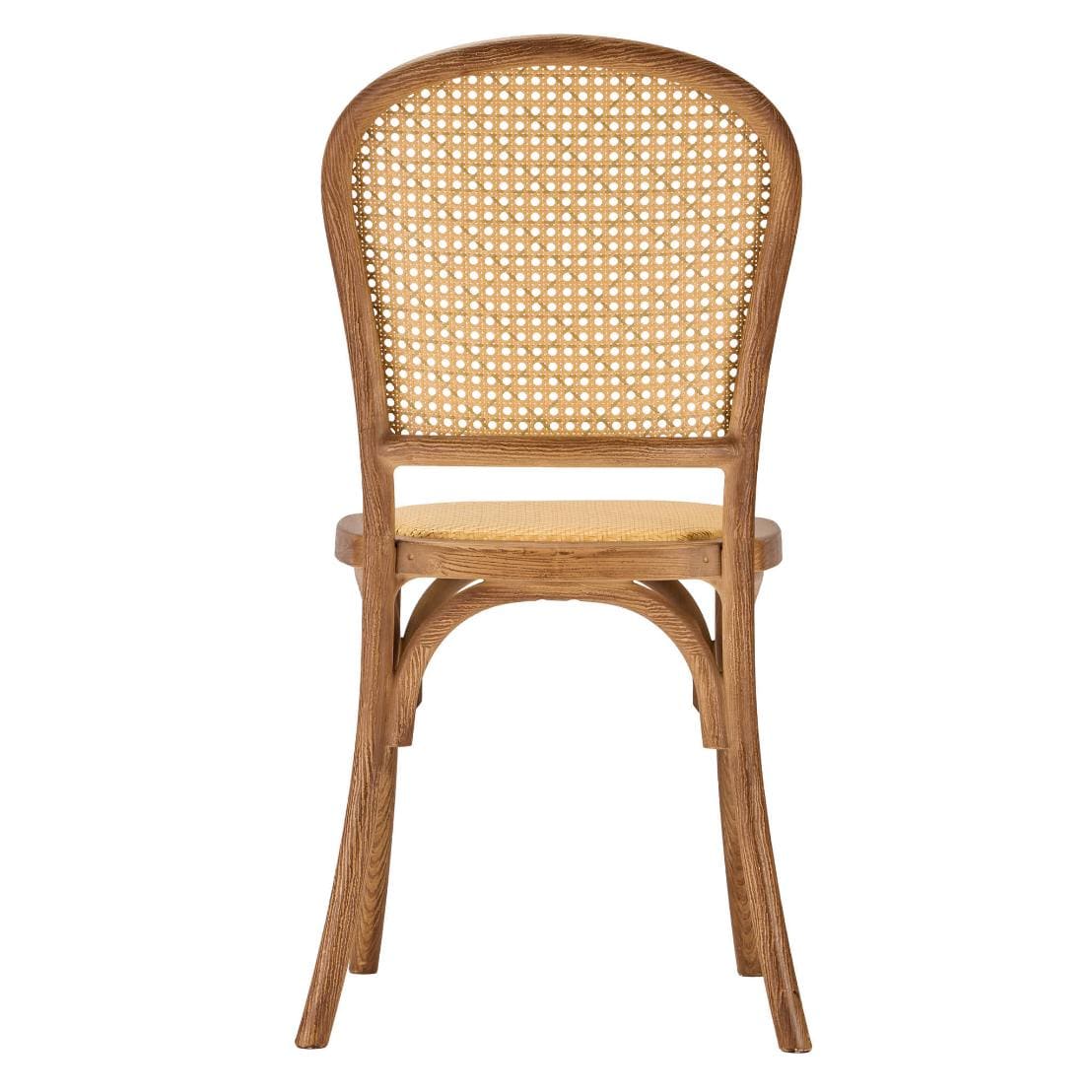 Chivari Chestnut Bent Cane Resin Chair CBCC-ZG-T