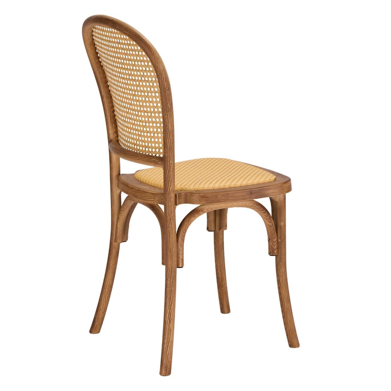 Chivari Chestnut Bent Cane Resin Chair CBCC-ZG-T