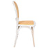 Chivari White Distressed Bent Cane Resin Chair CBCWD-ZG-T