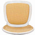 Chivari White Distressed Bent Cane Resin Chair CBCWD-ZG-T