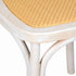 Chivari White Distressed Bent Cane Resin Chair CBCWD-ZG-T