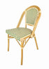 Toulouse Beige and Green French Bistro Patio Dining Chair CBPW-AX-T